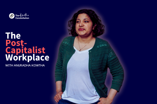 podcast cover with Anuradha walking 