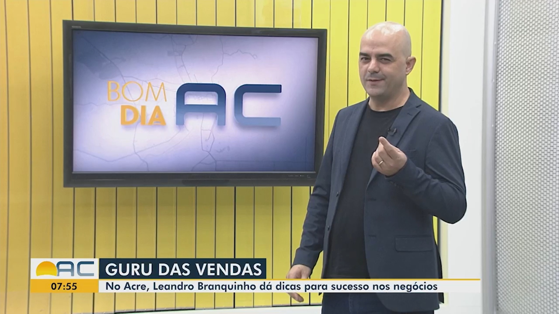 Palestrante de Vendas Leandro Branquinho em entrevista para TV Globo